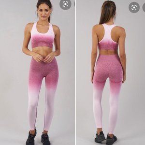 Gymshark Pink Ombre Seamless SET Small